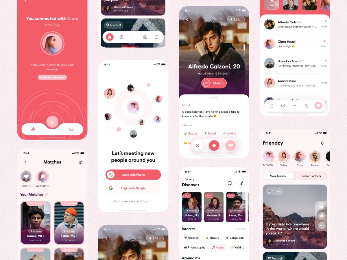 Helo Date Mobile App UI UX Design