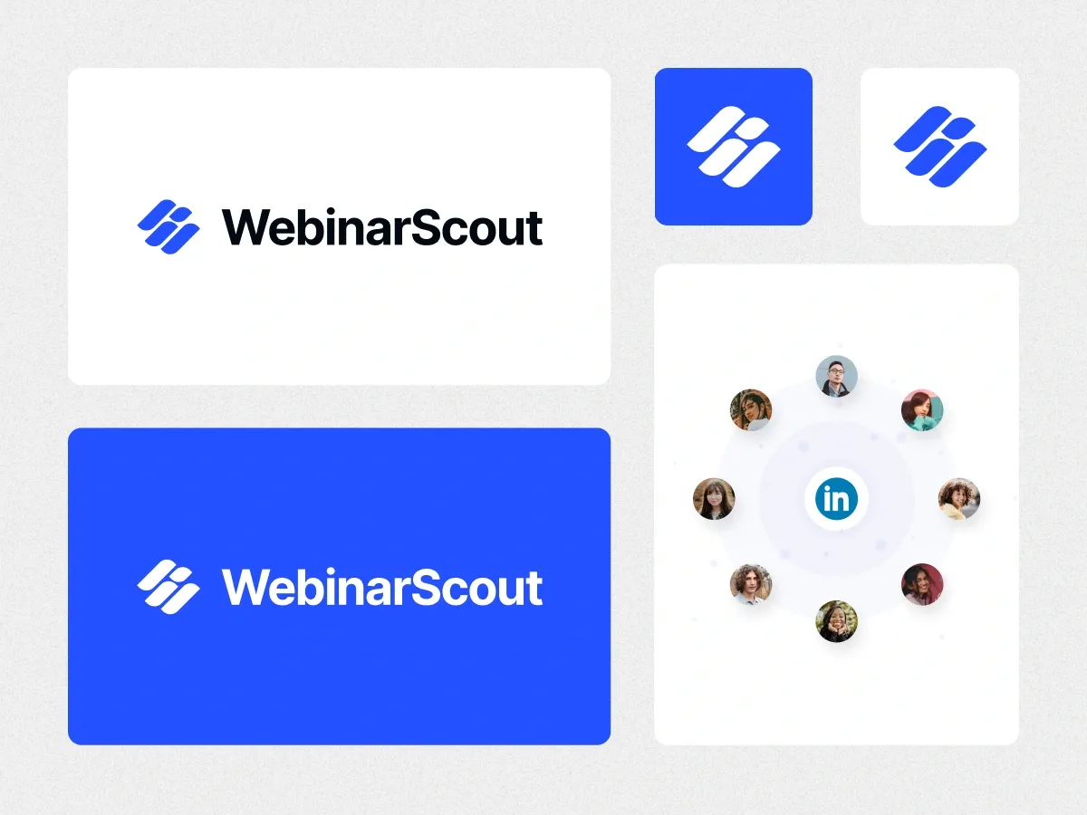 Webinar Scouts identity mark project mockup